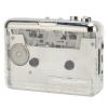 Cassette Player, Cassette to MP3 Converter Plug and Play Transparent 2 Power Supply Portable for Travel for Computer view 2