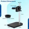Adjustable Digital Microscope Stand, Aluminum Alloy Camera Holder With Dual 1.97In/1.57In Rings, Lab Video Platform With Lifting Bracket view 4