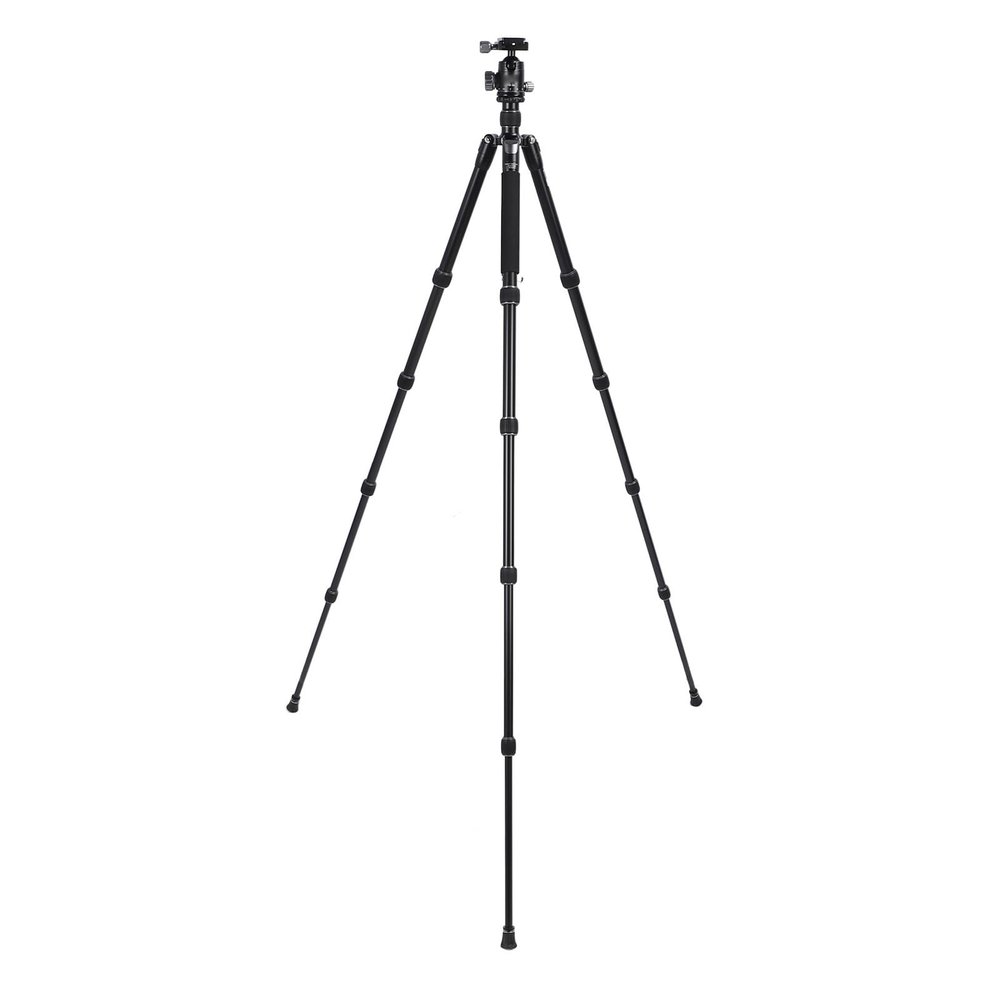 2 in 1 Aluminum Alloy Travel Camera Tripod for Easy Switch, 360 Panoramic Ball Head, Lightweight DSLR Monopod Tripod Stand with Carrying Bag for Outdoor Photography Live Streaming