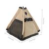 GANAZONO Outdoor Camping Canvas Storage Bag for Fans Tissues Tripods Multi-functional Pouch Stable Tripod Design Camouflage for Picnic Travel view 2