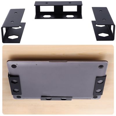 Under Desk Laptop Holder, Metal Mount for Laptop, Keyboard, and Accessories