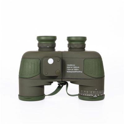 10x50 Navigation Compass Telescope Waterproof and Fog Proof ED Telescope High Definition and High Magnification Distance Measuring Binoculars(Camouflage Compass)