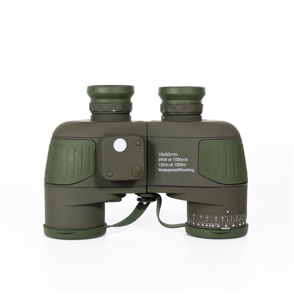 10x50 Navigation Compass Telescope Waterproof and Fog Proof ED Telescope High Definition and High Magnification Distance Measuring Binoculars(Camouflage Compass)