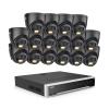 ANNKE PoE Security Camera System, 16 Ports Expandable 32CH 12MP H.265+ NVR, 16x 3K/5MP Wired IP Turret Cams with Mic, Color Night Vision, AI Motion & 1CH Face Detection, Compatible with Alexa, NO HDD view 1