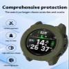 Case for Garmin Descent G2,UYRUREL TPU Hollow Watch Case,Anti Fall and Scratch Resistant,2 Pack,Green+Blue view 2