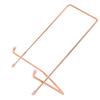 BRIGHTFUFU 1pc Simple Iron Desktop Stand Versatile Display Holder for Tablets Photos Art and Books Minimalist Decor Random Rose Gold view 1