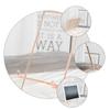 BRIGHTFUFU 1pc Simple Iron Desktop Stand Versatile Display Holder for Tablets Photos Art and Books Minimalist Decor Random Rose Gold view 4