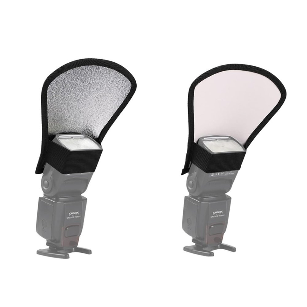balacoo 2pcs Light Reflector Diffuser Softbox Dual-Sided Flash Diffuser for Speedlights Reduces Shadows for Photography Compatible with Canon and More