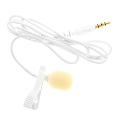 FUNOMOCYA Smartphone Lavalier Microphone Mini Portable Mic with Noise-canceling for Teaching and Meetings Convenient Clip Design for Easy Use with iOS and Devices