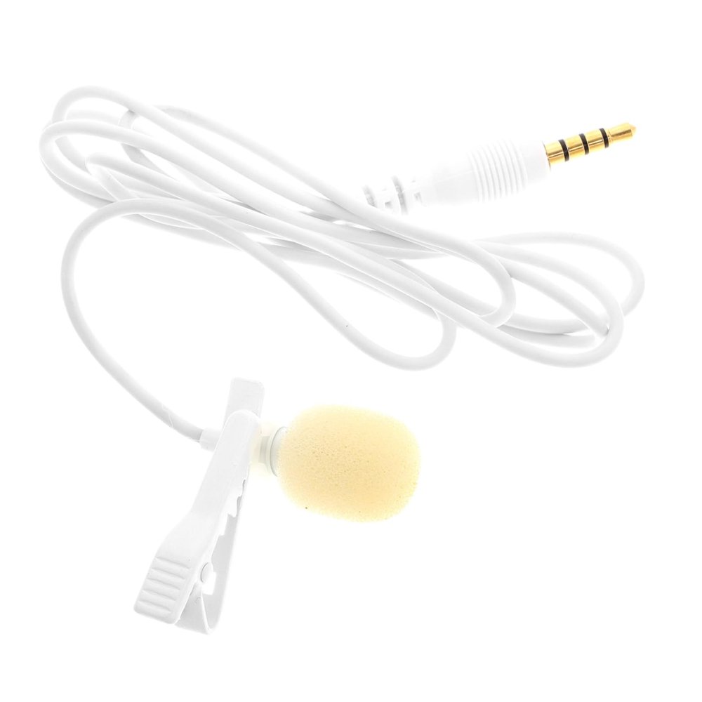 FUNOMOCYA Smartphone Lavalier Microphone Mini Portable Mic with Noise-canceling for Teaching and Meetings Convenient Clip Design for Easy Use with iOS and Devices