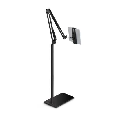 Adjustable Metal Tablet Phone Holder Floor Stand,Gooseneck Long Arm Cell Phone Holder Mount,Perfect Ergonomic Book Holder