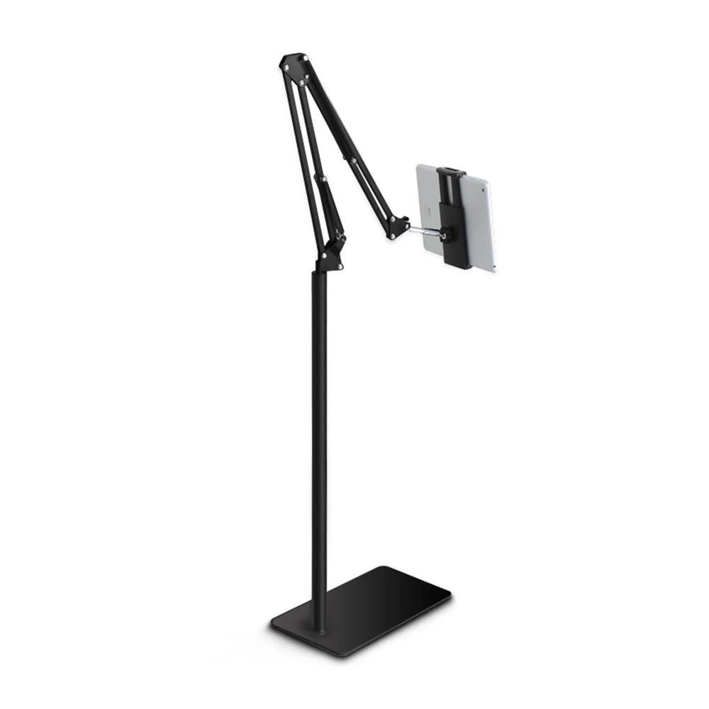 Adjustable Metal Tablet Phone Holder Floor Stand,Gooseneck Long Arm Cell Phone Holder Mount,Perfect Ergonomic Book Holder