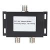 2 Way Antenna Power Splitter Dual Port Antenna Splitter 2 Way RF Splitter 136-174MHz for AIS Transponders VHF Radios with Aluminum Alloy Casing Design for Marine Systems view 1