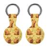 Capybara Protective Case Compatible with AirTag Silicone Case Key Finder with Keychain 2PCS view 1