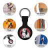 Dutch Bunny Rabbit Protective Case Compatible with AirTag Silicone Case Key Finder with Keychain 1PCS view 3