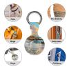 Coastal Lighthouse Seaside Scenery Protective Case Compatible with AirTag Silicone Case Key Finder with Keychain 2PCS view 3