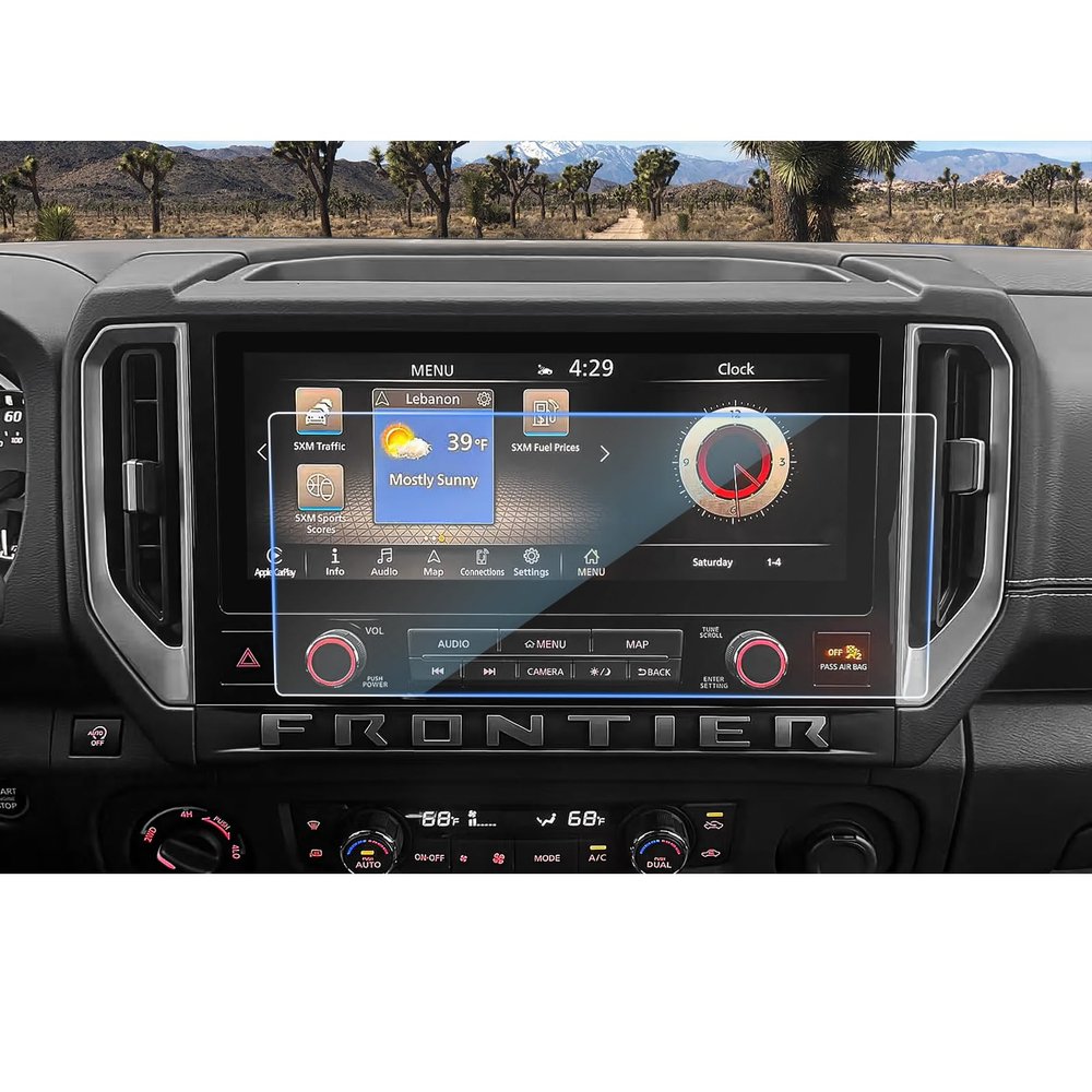 CDEFG for 2025 2026 Nissan Frontier Screen Protector 12.3-Inch Touchscreen, Tempered Glass Protector for 2025 2026 Nissan Frontier Truck Accessories Screen Cover HD Clear Anti Fingerprint 9H Hardness