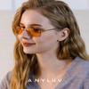 ANYLUV Rimless Blue Light Glasses for Women/Men, Rectangle Lightweight Blue Light Blocking Glasses with Stylish Metal Temples view 2