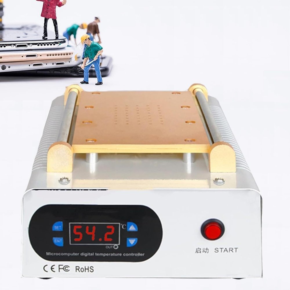 CHIPEL Smartphone LCD Separator, Mobile Phone Screen Separator, Temperature Control, Heating Plate, for Mobile Phone and Tablet Computer Repair