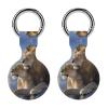 Animal Lion Love Protective Case Compatible with AirTag Silicone Case Key Finder with Keychain 2PCS view 1