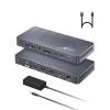 AV Access Docking Station 3 Monitors, 8K@30Hz Single Display, Triple 4K Display (2DP/1HDMI), USB-C Dock with 100W Laptop Charging, 10Gbps USB-C/A, Ethernet, Audio, SD, for MacBook/Chrome/Dell/HP view 1