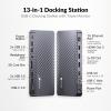 AV Access Docking Station 3 Monitors, 8K@30Hz Single Display, Triple 4K Display (2DP/1HDMI), USB-C Dock with 100W Laptop Charging, 10Gbps USB-C/A, Ethernet, Audio, SD, for MacBook/Chrome/Dell/HP view 2