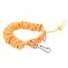 Miskall Diving Camera Lanyard Stainless Steel Spring Coiled Lanyard Diving Coil Lanyard for Underwater Diving (Orange) view 1