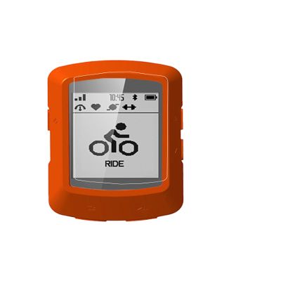 Case for iGPSPORT iGS520 Wireless Bike Computer GPS, WUNIAK Soft Silicone Protective Portable Scratch Shock Resistant Shell Case with Screen Protector Orange