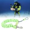 Miskall Diving Camera Lanyard Stainless Steel Spring Coiled Lanyard Diving Coil Lanyard for Underwater Diving (Green) view 2