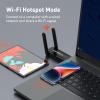 CY-SUZON WiFi Adapter for Desktop PC, AX900 USB WiFi 6 Adapter with 5GHz/2.4GHz Dual Band, OFDMA, MU-MIMO, WPA3,Bulit-in Driver for Windows 10/11 view 2