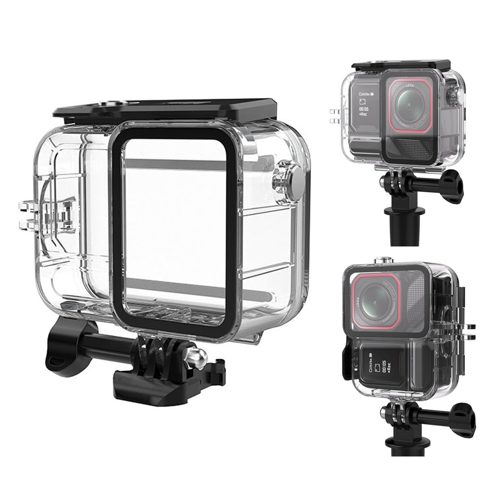 KETOPKIN Horizontal and Vertical Shooting Dive Case for Insta360 Ace Pro 2 Camera,Underwater 45M/148FT Waterproof Case with Quick Release Mount (Not Fit Ace Pro 2 Octagon Lens Camera)