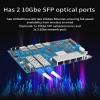 Banana Pi BPI-R4 WiFi7 Wireless Tri-Band Router OpenWRT - DDR4 4GB/8GB RAM - MediaTek MT7988A SoC, 4G/5G Wireless Router Repeater, 2X 10GbE SFP 4X GbE for NAS Smart Home Gateway (Copper Kit, DDR4 4GB) view 4