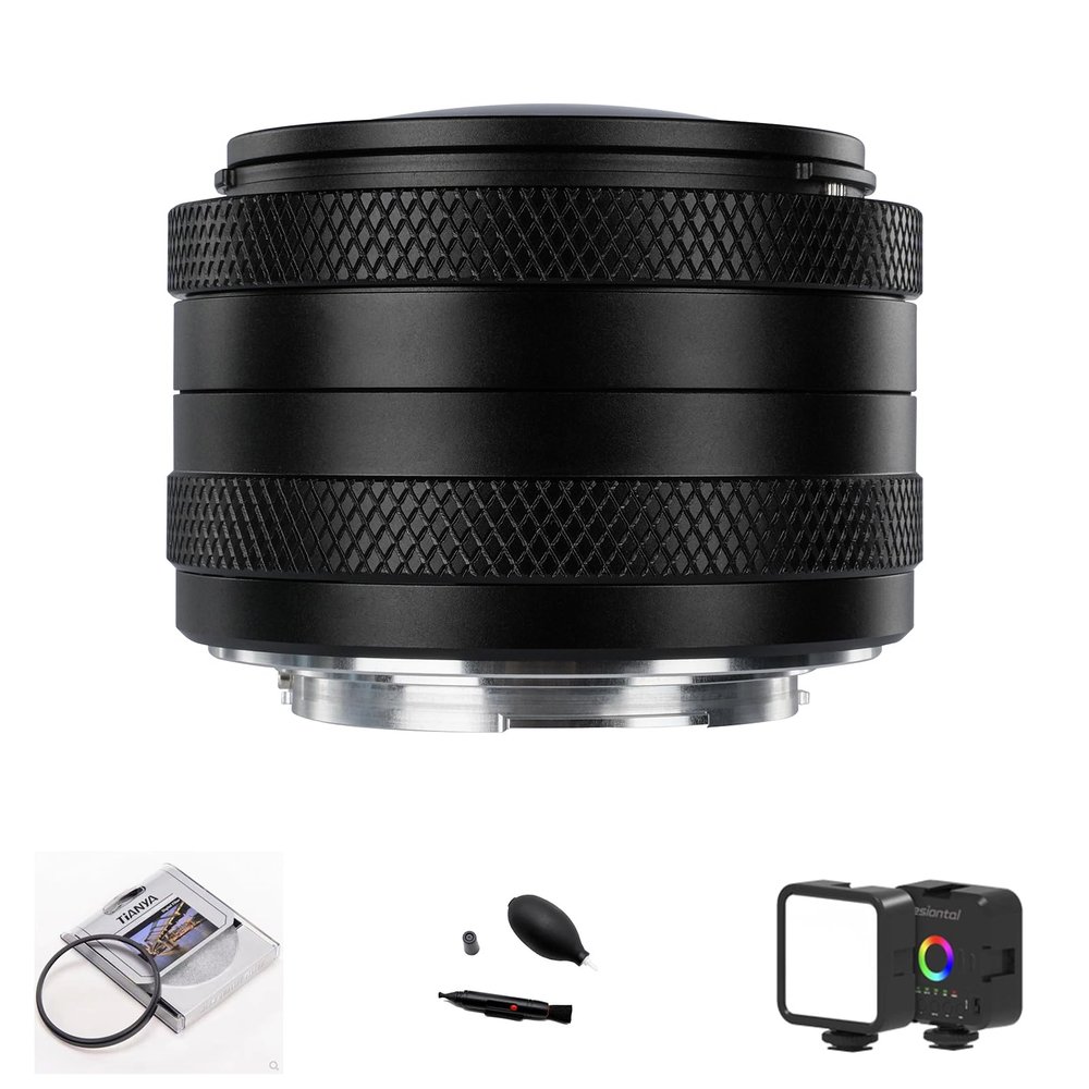 AstrHori 6.5mm F2.0 Camera Lens 192Ultra-Wide Angle of View Fish Eye Lens 20cm Close-up Distance 192Circular Angle F2 Large-Aperture Camera Can be Used with Drones