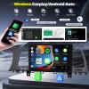 4+64G 9" Car Radio Stereo for Nissan Murano Z51 2008-2014 w/GPS 2013 2012 2011 2010 2009 w/carplay w/Android Auto Double Din Car Audio Receiver w/WiFi Bluetooth Backup Camera Mic view 3