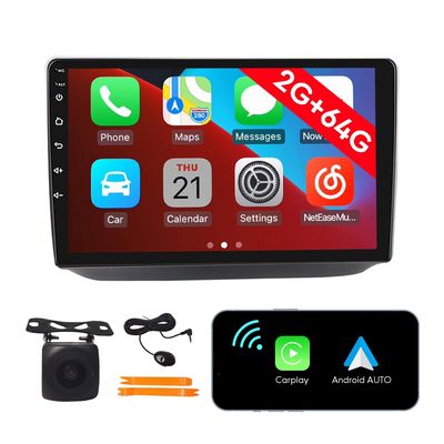 [2G 64G] Android Car Stereo FM Radio Carplay Android Auto 10.1" Touchscreen Headunit Media Player with Backup Camera for Skoda Fabia 2007 2008 2009 2010 2011 2012 2013 2014