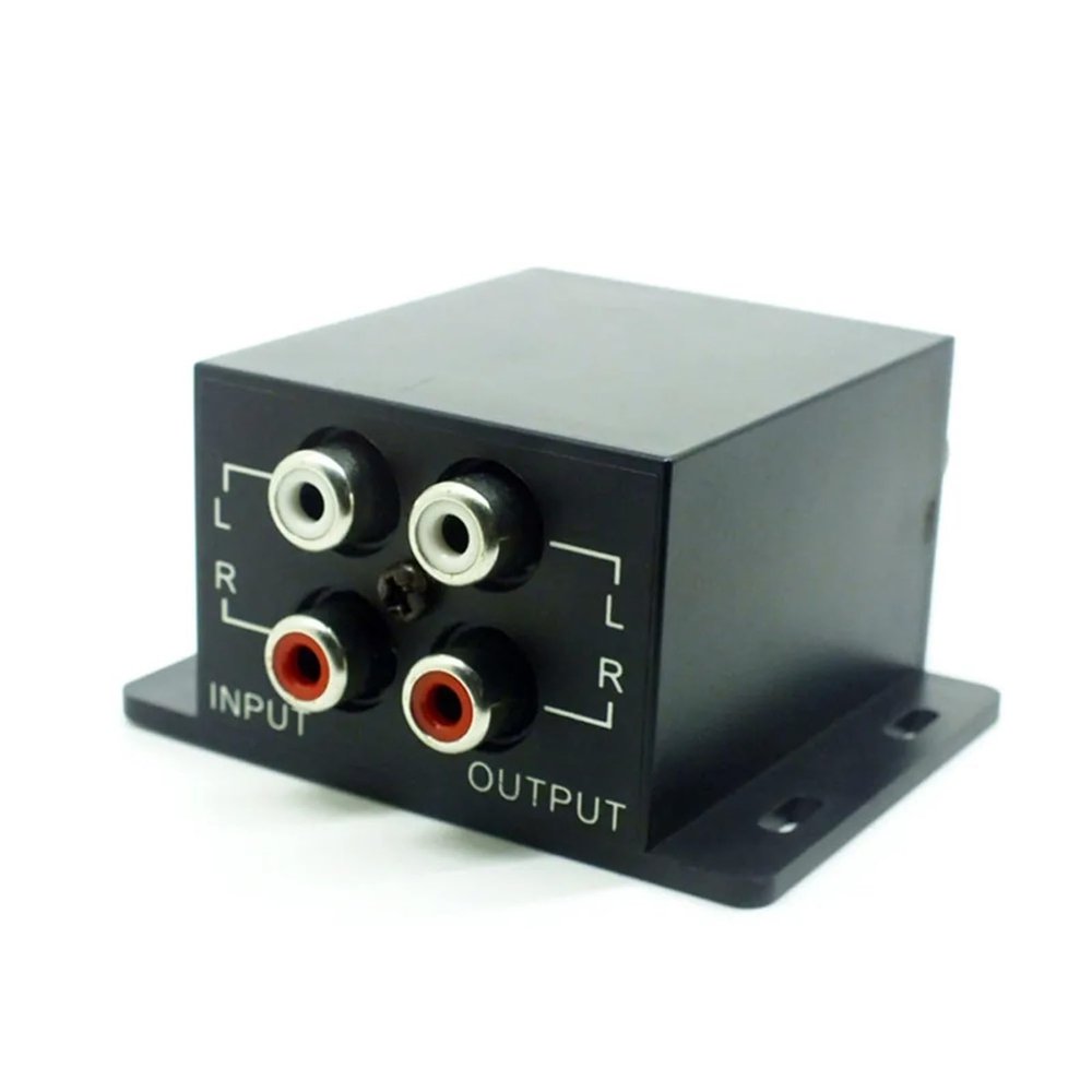 Car Audio Power Amplifier with Remote Level Control Subwoofer Equalizer Crossover 4 Gold-Plated RCA Adjustable Line Level Volume