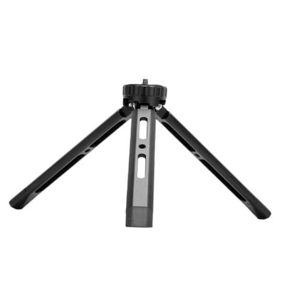 TEHAUX Aluminum Alloy Level Mini Tripod for Selfie Stick Compatible Lightweight Tabletop Phone Camera Tripod Screw for DSLR Mirrorless Cameras