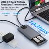 MAIWO Dual NVMe Clone SSD Enclosure, USB3.2 GEN2X2 10Gbps,Support AHCI to NVMe Clone, M.2 Duplicator Cloner for SSDs Sizes 2230/2242/2260/2280 with Indicator Light view 2