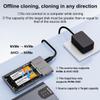 MAIWO Dual NVMe Clone SSD Enclosure, USB3.2 GEN2X2 10Gbps,Support AHCI to NVMe Clone, M.2 Duplicator Cloner for SSDs Sizes 2230/2242/2260/2280 with Indicator Light view 4