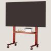 EKDJSN Mobile TV Cart for 40-75 Inch TVs, Height Adjustable Mobile TV Stand, Rolling TV Stand Mount with Wheels, Floor TV Stand with Storage Shelf, for Home, Office, Mall view 1
