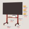 EKDJSN Mobile TV Cart for 40-75 Inch TVs, Height Adjustable Mobile TV Stand, Rolling TV Stand Mount with Wheels, Floor TV Stand with Storage Shelf, for Home, Office, Mall view 2