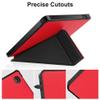 Kepuch Custer Case Compatible for Kobo Libra Colour 2024/ Libra 2 2021,Tolino Vision Colour,Ultra-Thin PU-Leather Hard Shell Cover - Red view 3