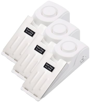 Mengshen 3 Pack 120dB Door Stop Alarms Extra Loud Security Alarm for Home Hotel Portable Doo Safety Bundle for Enhanced Protection