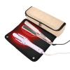 Foiosoh Hair Tool Travel Bag with Iron Mat Hair Tools Organizer Storage Bag for Curling Iron Straightener Flat Hair Dryer, Peachpuff view 2