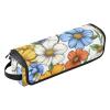 Foiosoh Hair Tool Travel Bag for Women with Removable Heat Resistant Mat Double-Layer Travel Carrying Case for Flat Iron Hot Tools and Haircare Accessories, Flowers Lavender Colorful view 1