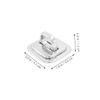 CAXUSD 4pcs Computer Lock Security Anchor Base Plate for Keyed Combination Cable Locks Easy to Use Desk Mount for Laptop Protection Against Theft view 2