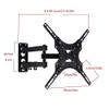 ERoomQ TV Mount,Sturdy Stainless Steel Heavy Duty TV Wall Bracket for Most 14-32 Inches TVs,TV Wall Swivel Wall Bracket up to 35KG Tilting Height Adjustable, Max 235x235mm(Style 4 A) view 2
