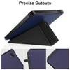 Kepuch Custer Case Compatible for Kobo Libra Colour 2024/ Libra 2 2021,Tolino Vision Colour,Ultra-Thin PU-Leather Hard Shell Cover - Blue view 3