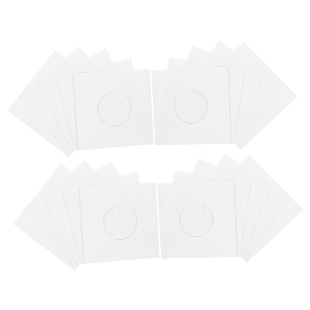 Unomor 20pcs Vinyl Record Sleeves -Static Kraft Storage Bags for Albums Air Circulation for Vinyl Records
