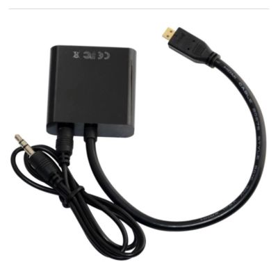 ACGTUY M;ic/ro HDMI-Compatible to Audio Converter Adapter 1080P Digital Male to Female Compatible with The HDTV PC PS 3/4 Camera Tablet